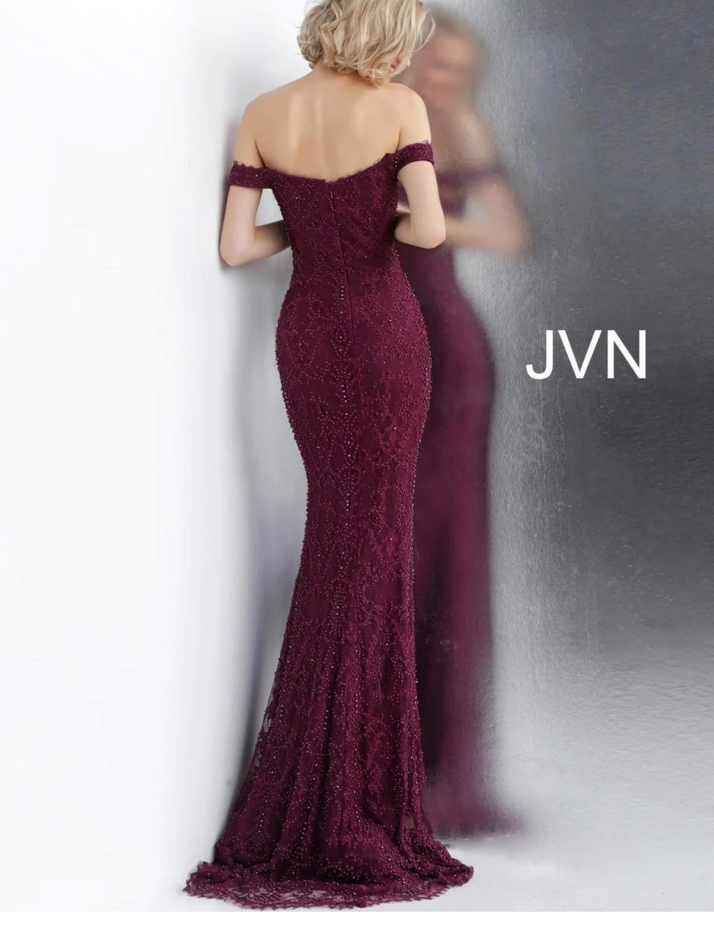 JVN Prom by Jovani NWT off the shoulder dress size 16 - Picture 2 of 8